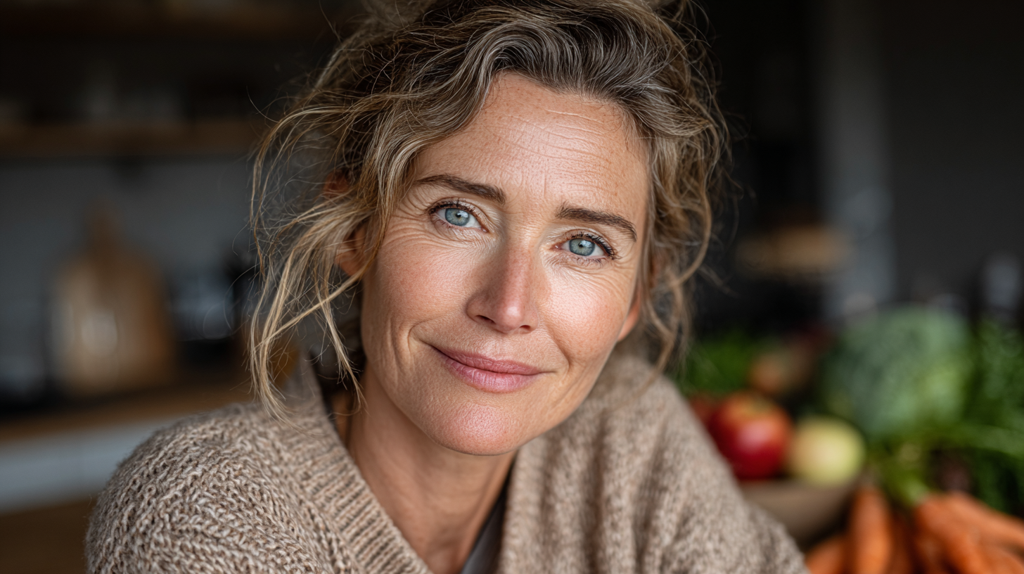 Здорова їжа та люди середнього віку